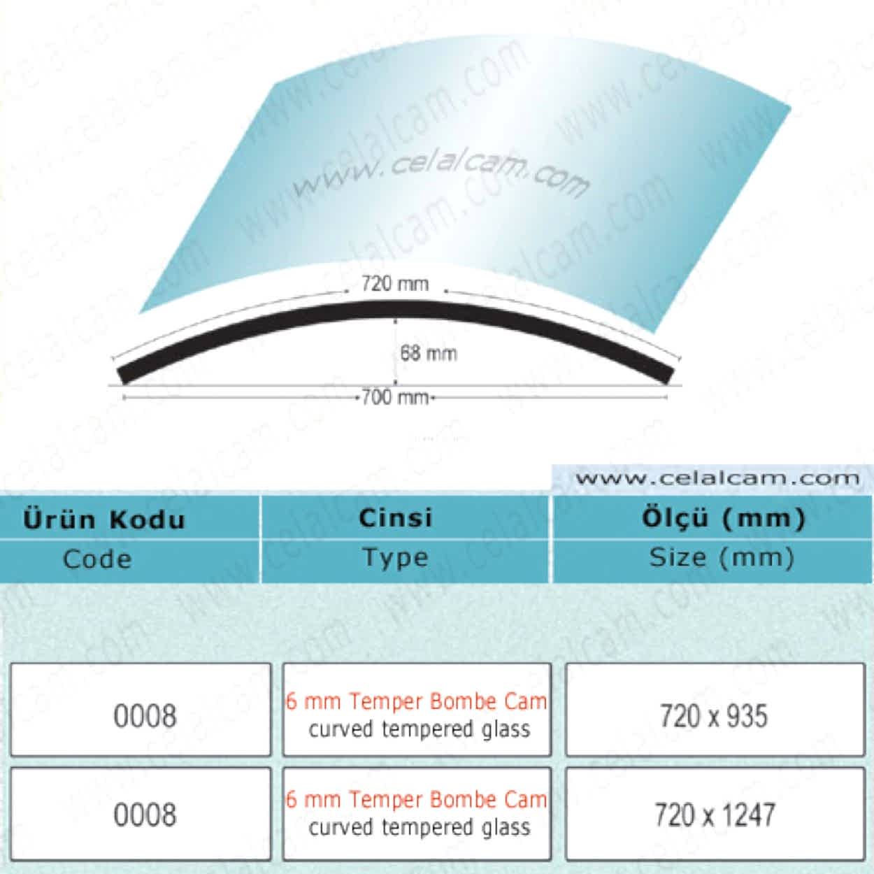 Temperli Bombe Cam Kod 8